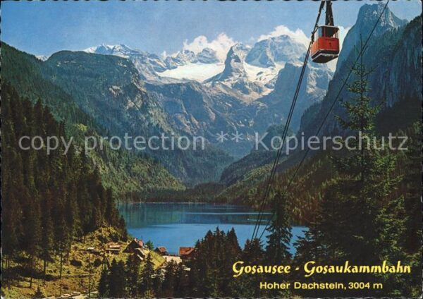 Gosau Oberoesterreich Gosausee Gosaukammbahn Hoher Dachstein