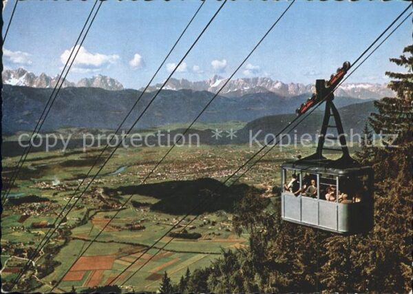 Villach Kaernten Kanzelbahn mit Julische Alpen