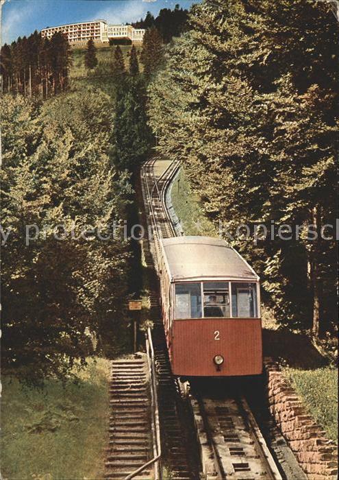 Wildbad Schwarzwald Bergbahn mit Sommerberghotel