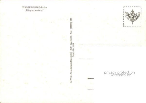 Wasserkuppe Rhoen Fliegerdenkmal Segelflugzeug – Bild 2