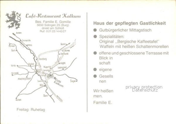 Solingen Cafe Restaurant Kalkum – Bild 2