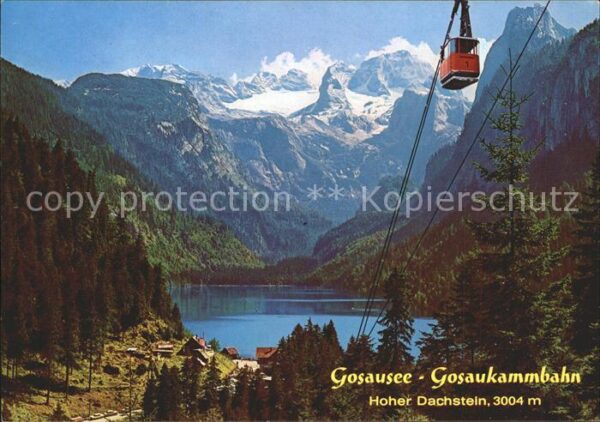 Gosau Oberoesterreich Gosausee Gosaukammbahn Hoher Dachstein