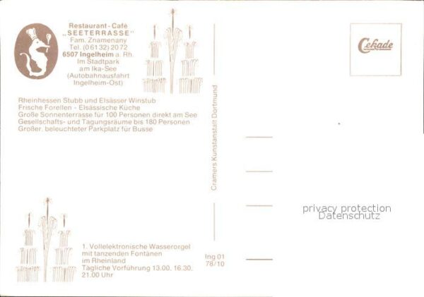 Ingelheim Rhein Restaurant Cafe Seeterrasse – Bild 2