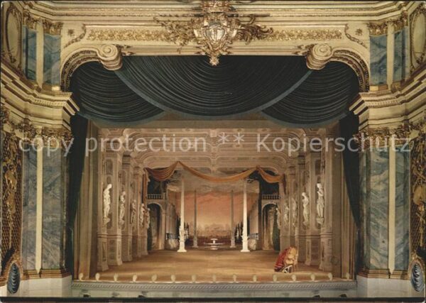 Schwetzingen Schlossgarten Bühne im Rokoko-Theater