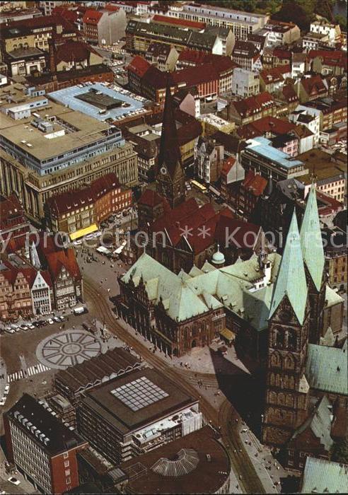 Bremen Fliegeraufnahme Marktplatz