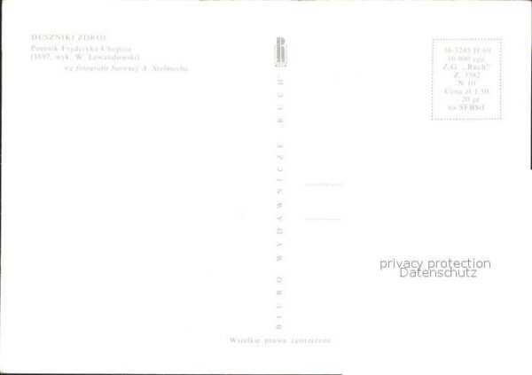 Duszniki Zdrój Grabmal von Chopin – Bild 2