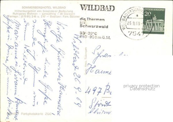 Wildbad Schwarzwald Sommerberghotel Wildbad – Bild 2