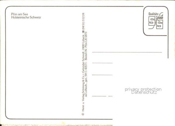 Ploen See Fliegeraufnahme Autoplakette – Bild 2
