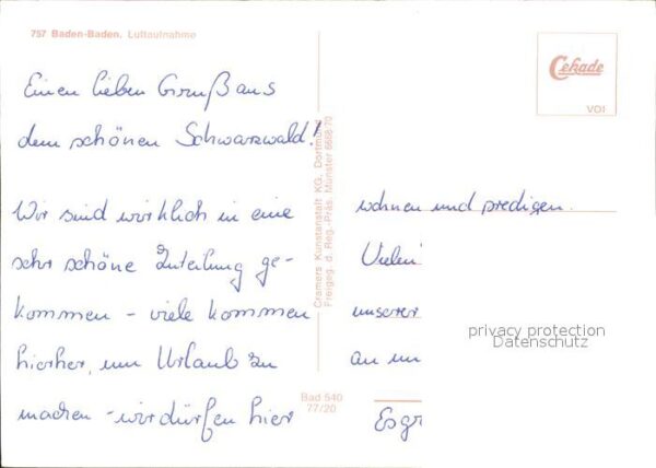 Baden-Baden Fliegeraufnahme – Bild 2