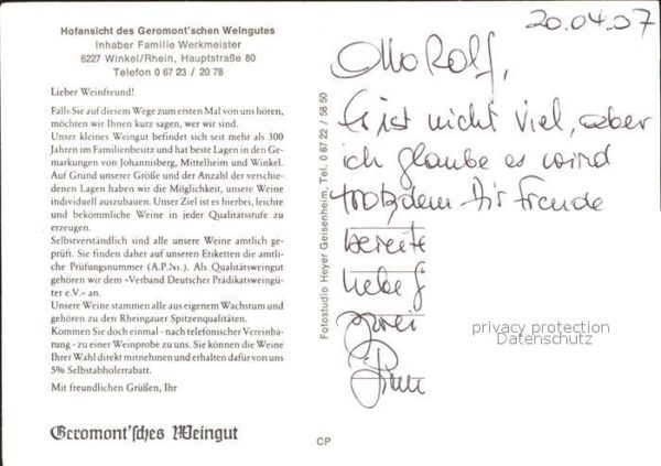 Winkel Eifel Geromontsches Weingut – Bild 2
