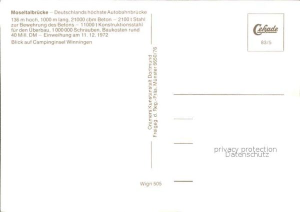 Winningen Mosel Fliegeraufnahme Moseltalbrücke Campingi – Bild 2