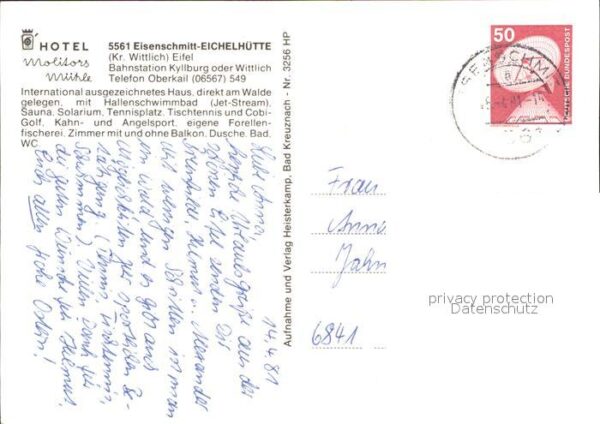 Eisenschmitt Eichelhütte Hotel Molitors Mühle – Bild 2