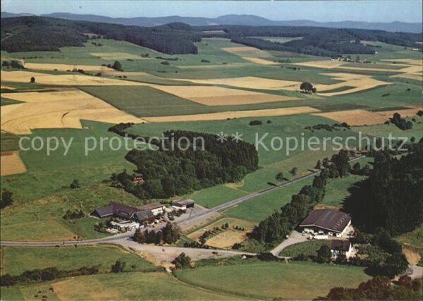 Attendorn Fliegeraufnahme Sporthotel Haus Platte