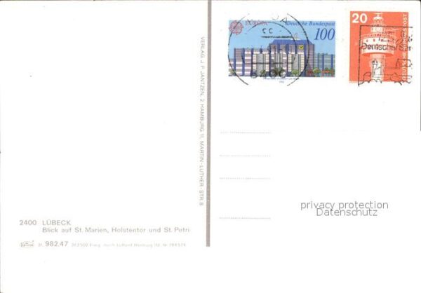 Luebeck Fliegeraufnahme St. Marien Holstentor S – Bild 2