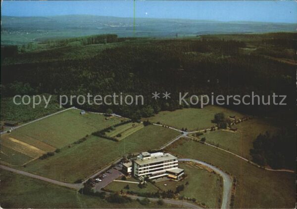 Bad Marienberg Westerwald Fliegeraufnahme Kneipp-Kurhotel Wildpar