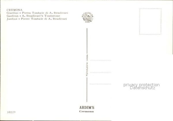 Cremona Giardini Pietra Tombale – Bild 2