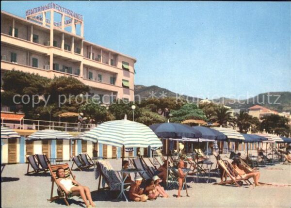 ALASSIO Savona Liguria IT Grandhotel Mediterranee Strand