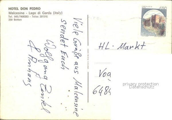Malcesine Lago di Garda Fliegeraufnahme Hotel Don Pedro – Bild 2