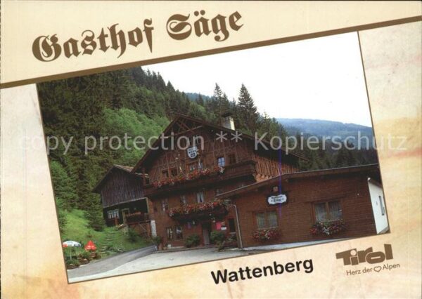 Wattenberg Tirol Gasthof Säge