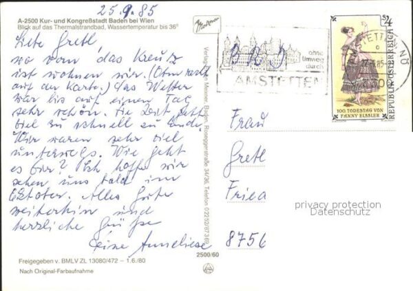 Baden Wien Fliegeraufnahme Thermalbad – Bild 2