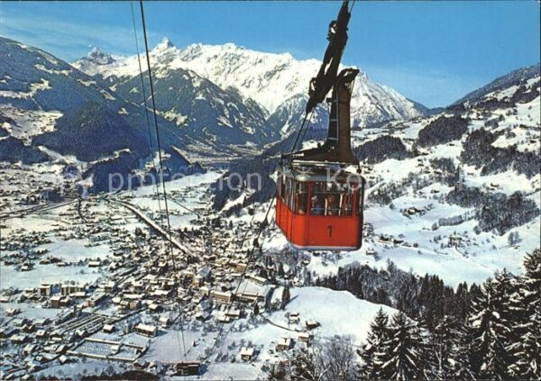Schruns Vorarlberg Seilbahn mit Vandanser Steinwand