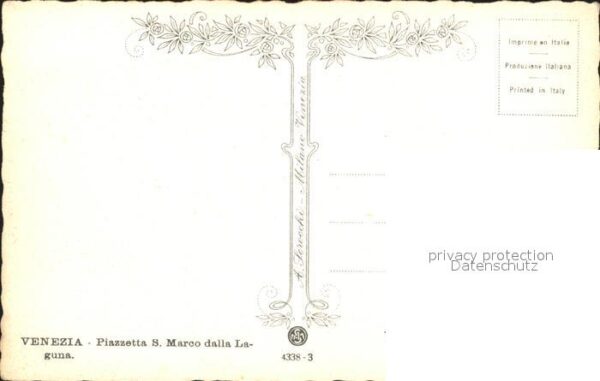 Venezia Venedig Piazzetta S Marco dalla Laguna – Bild 2