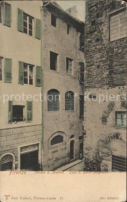 Firenze Florenz Piazza S Martino Casa di Dante Alighier