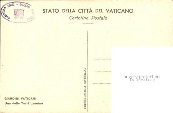 Vatikan Giardini Vaticani Torri Leonine – Bild 2