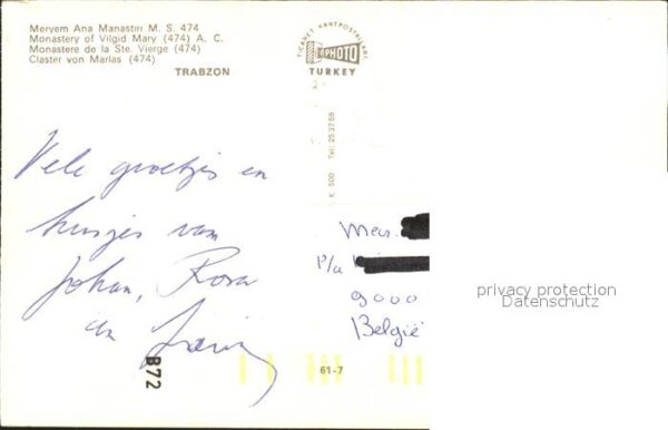 Trabzon Macka Monastere de laSte Vierge – Bild 2