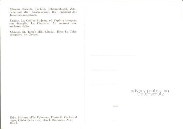 Ephesus Johanneshügel Zitadelle alter Kirchenru – Bild 2