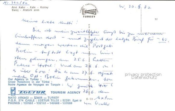 Ankara Anit Kabir Kale Kizilay Baraj Atatürk a – Bild 2