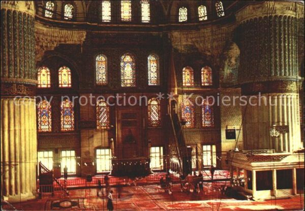 Istanbul Constantinopel Inneres Blaue Moschee