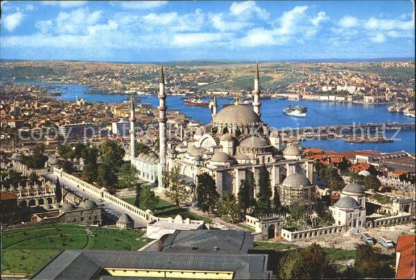 Istanbul Constantinopel Minaret Soliman manificent Golden Horn