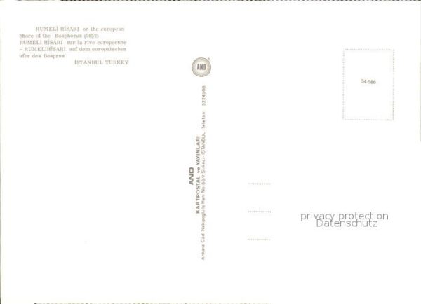 Istanbul Constantinopel Rumelihisari – Bild 2