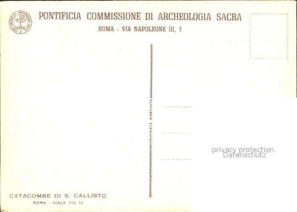 Roma Rom Catacombre di S Callisto – Bild 2