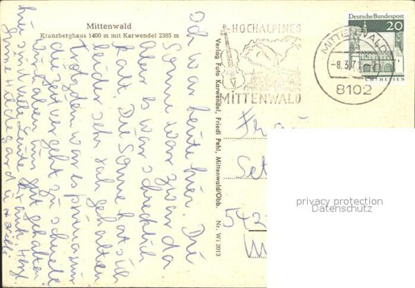 Mittenwald Bayern Kranzberghaus Karwendel – Bild 2