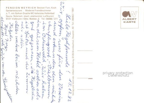 Vielbrunn Pension Weyrich Höhenluftkuroft Reh – Bild 2