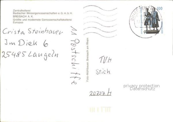 Breisach Rhein Zentralkellerei Badischer Winzergenosse – Bild 2