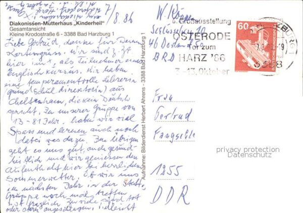 Bad Harzburg Diakonissen Mutterhaus Kinderheil – Bild 2