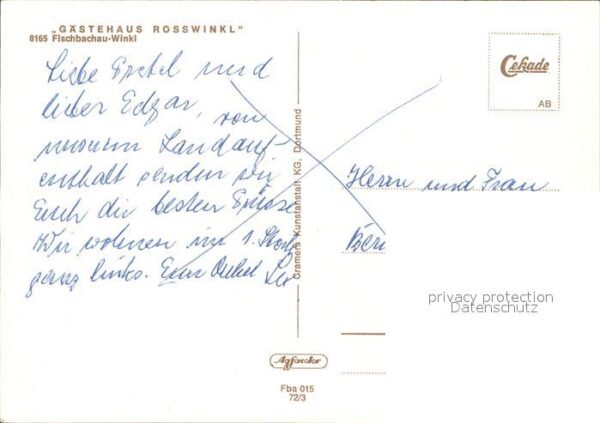 Winkl Fischbachau Gästehaus Rosswinkl – Bild 2