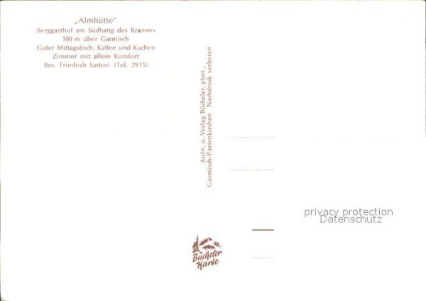 Garmisch-Partenkirchen Almhütte Berggasthof Südhang Kramers – Bild 2