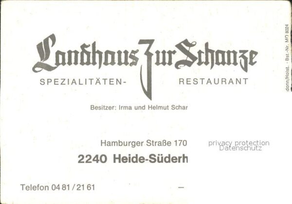 Suederholm Landhaus zur Schanze – Bild 2
