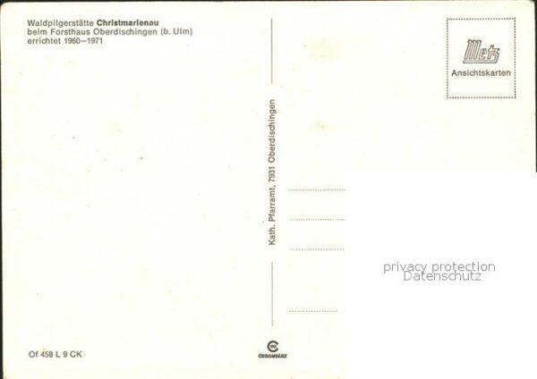 Oberdischingen Christmarienau Fatima La Salette Christ – Bild 2