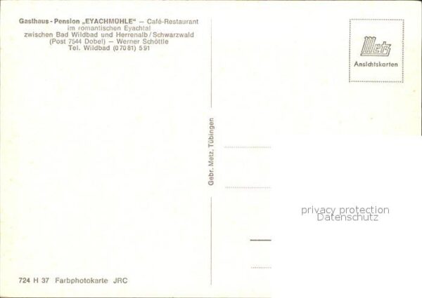 Dobel Schwarzwald Gasthaus Pension Eyachmühle – Bild 2