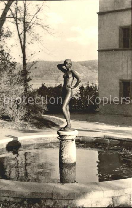 Dornburg Saale Brunnen am Goetheschloss
