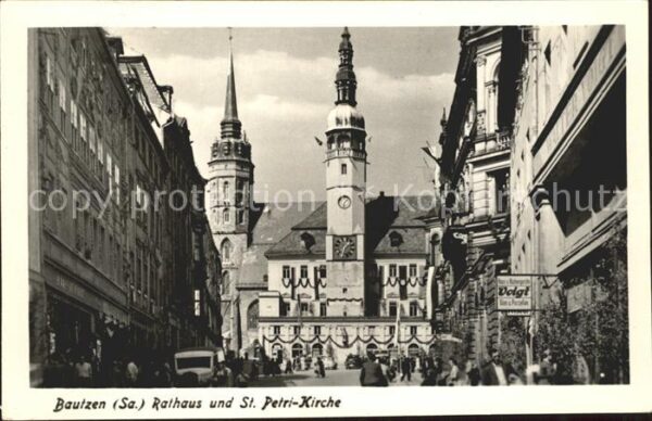 Bautzen Rathaus und St Petrikirche