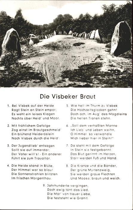 Visbek Visbeker Heidesteine Gedicht Visbeker B