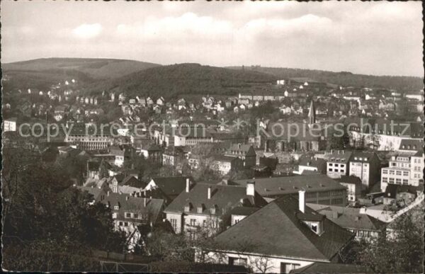 Siegen Westfalen Blick vom Häusling auf Martinskirche un