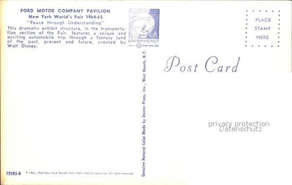 New York City Ford Motor Company Pavilion at the Worl – Bild 2