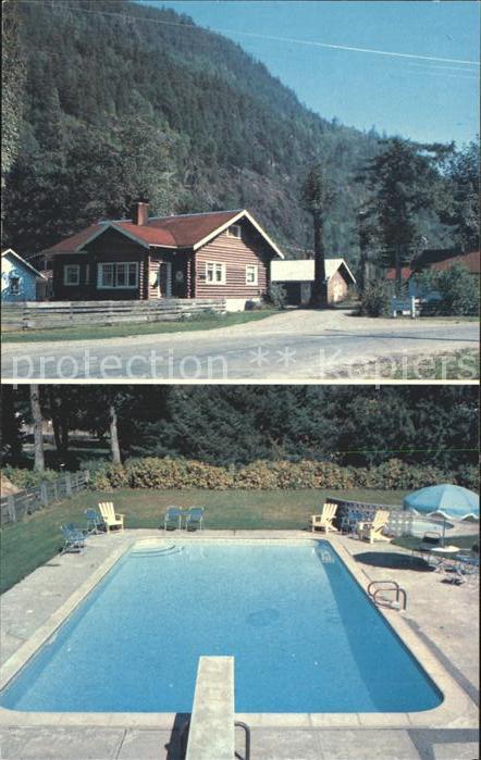 British Columbia Bungalow Motor Court Swimmingpool